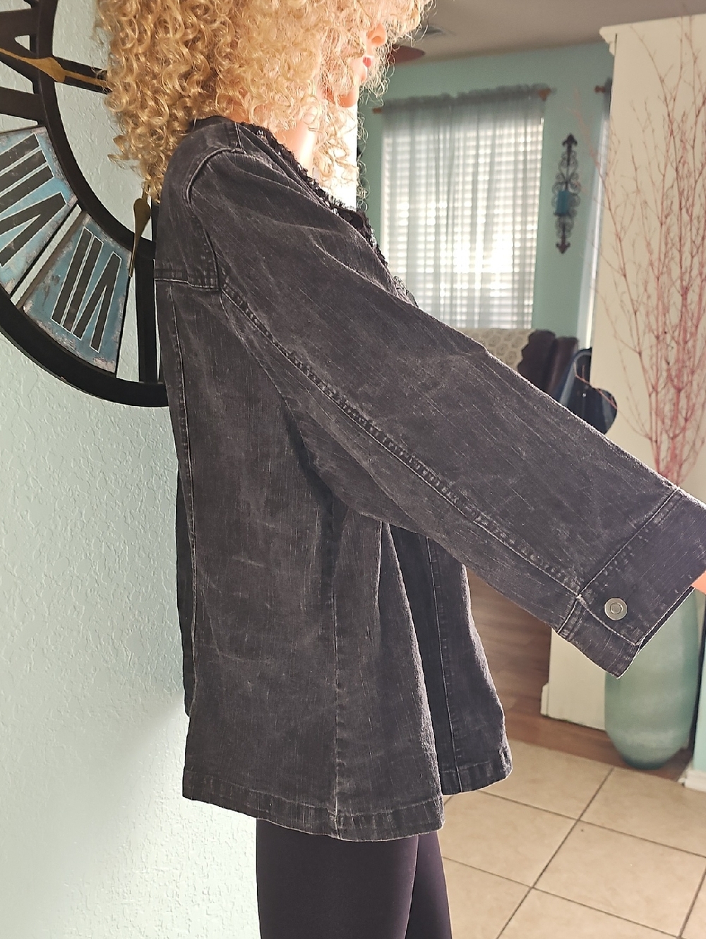 Ruby Rd. Black Denim Jacket - Picture 5 of 11